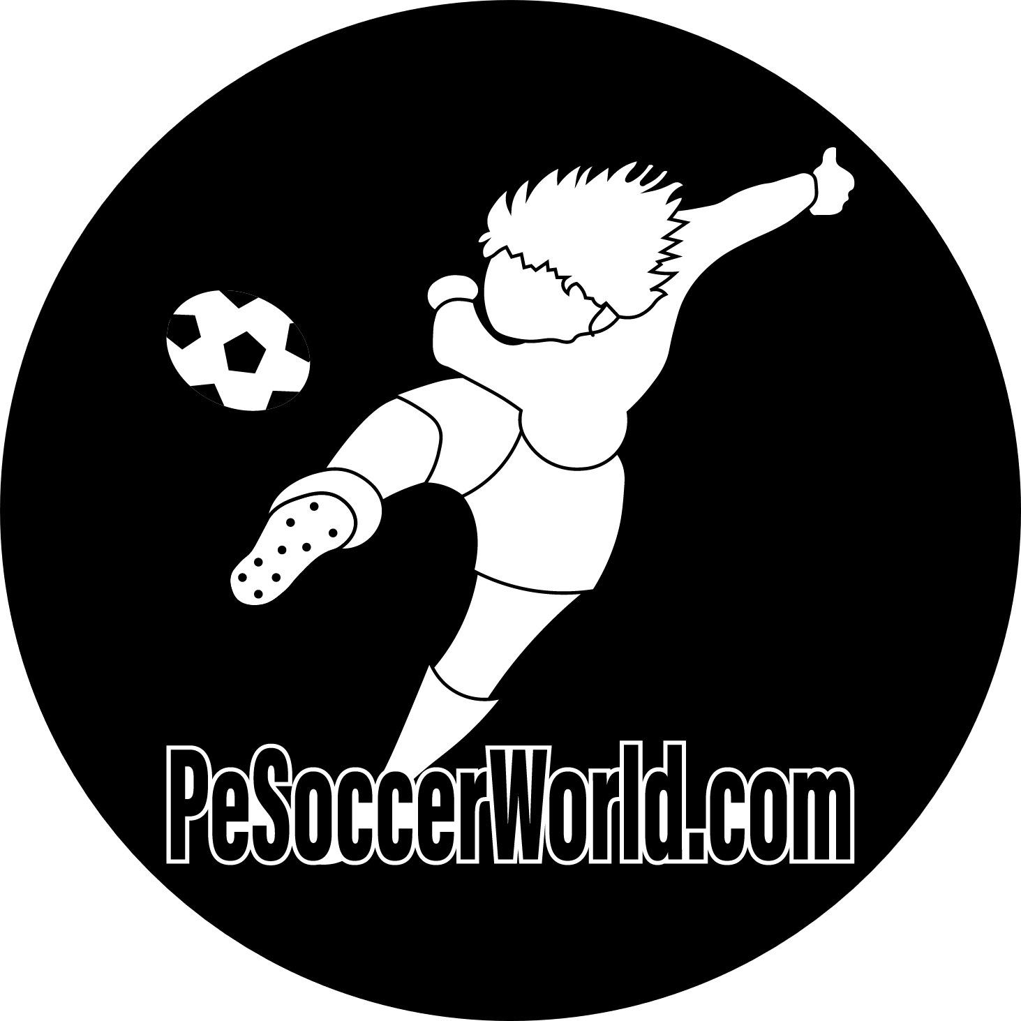 PeSoccerWorld GPT logo for Pro Evolution Soccer AI tool